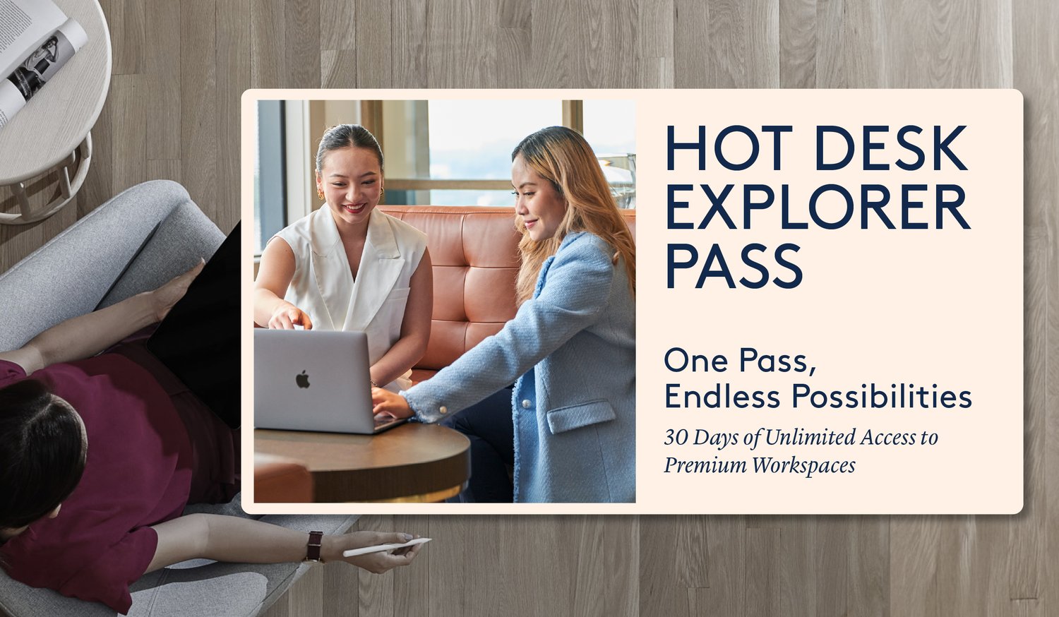 Hot Desk Explorer Pass | 30 Day Trial Pass | The Great Room